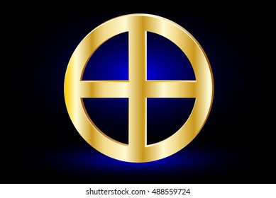 Celtic cross , cross in a circle ,