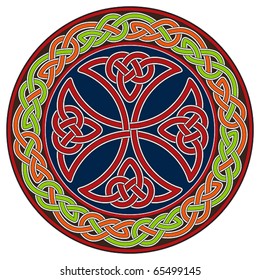 Celtic cross design element
