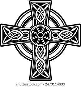 Celtic Cross icon complete editable color