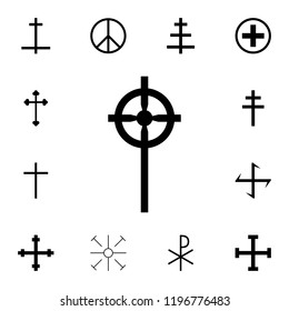 Celtic cross icon. Detailed set of cross. Premium graphic design. One of the collection icons for websites, web design, mobile app on white background