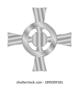 Celtic cross icon on white background. Vector illustration.