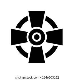 Keltisches Kreuz Symbol, tagsbezogene Vektorillustration von Saint-Patrick