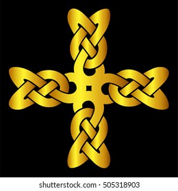 Celtic cross knot pattern symbols design for use in templates and samples for tattoo and various designs