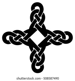Celtic cross knot pattern symbols design for use in templates and samples for tattoo and various designs