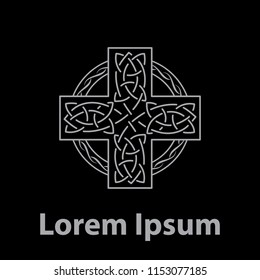 Celtic cross, logo template