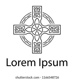 Celtic cross, logo template