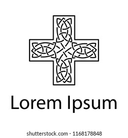 Celtic cross, logo template