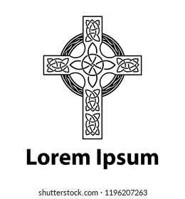 Celtic cross, logo template