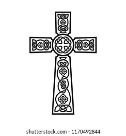 Celtic cross ornament