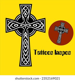 Celtic cross tattoos inspos vector . Tattoo Design 