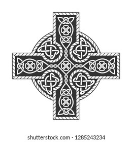 Celtic Cross Vector Ornament