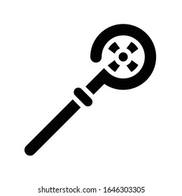 Celtic cross wand icon, Saint patrick's day related vector illustration