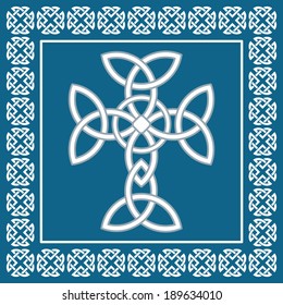 Celtic cross,symbolizes eternity,vector illustration