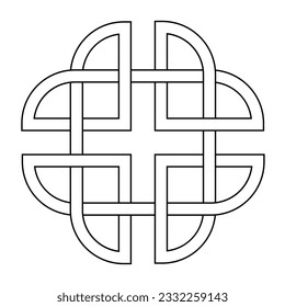 celtic dara knot irish symbol logo icon. vector illustration. 