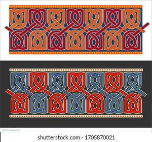 Celtic decor (ornament) in authentic colors