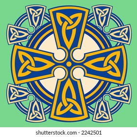 Celtic decorative cross - VECTOR