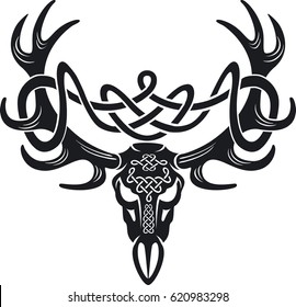 celtic deer skull 