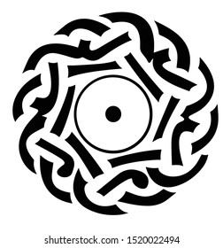 Celtic design of air and water