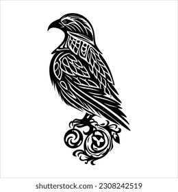 Celtic Eagle Silhouette: Majestic Symbol of Strength and Spirit
