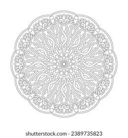 Celtic Enchanted Echoes coloring book page for kdp book interior, Ability to Relax, Brain Experiences, Harmonious Haven, Peaceful Portraits, Blossoming Beauty mandala design.