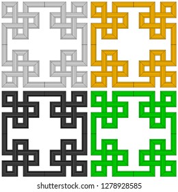 Celtic frame, border pattern - vector - Vector