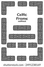 Celtic Frame and Design Elements Outlined