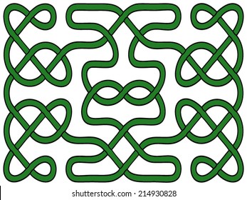 Celtic green knot