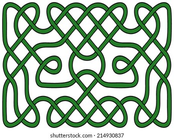 Celtic green knot