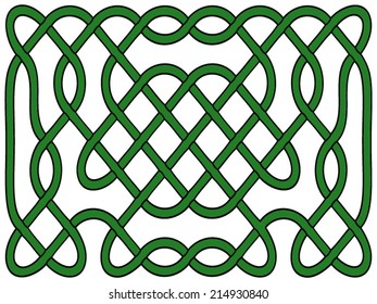 Celtic green knot