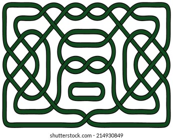 Celtic Green Knot Stock Vector (Royalty Free) 214930849 | Shutterstock