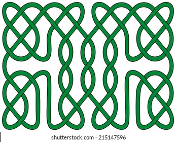 Celtic green knot