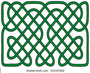 Celtic green knot
