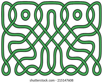 Celtic green knot