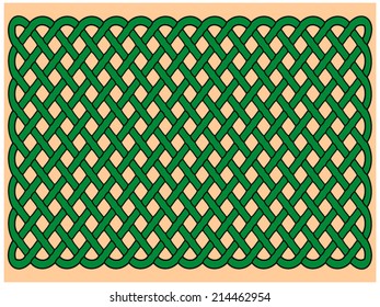 Celtic green knots