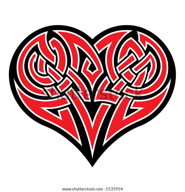 Download Celtic Heart Stock Vector (Royalty Free) 1535954