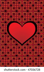 celtic heart red vector picture