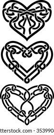Celtic Heart Set - Variations of original heart shape pattern