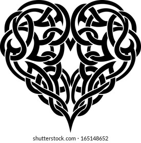 Celtic Heart Tattoo Ornate