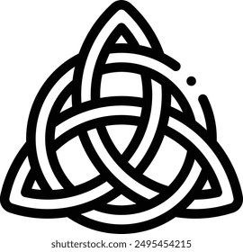 celtic icon. Thin Linear Style Design Isolated On White Background