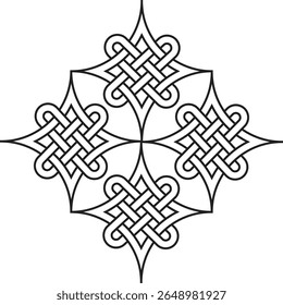 Celtic Interlace Celtic Star Celtic Endless Knot Mandala
