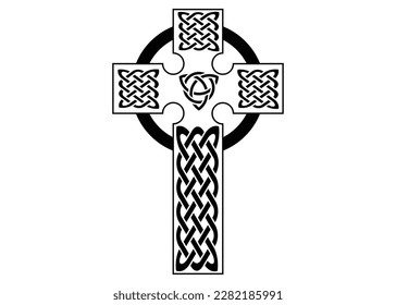 celtic irish cross symbol vector  