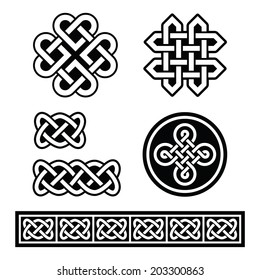 Celtic Knots Patterns Vector Stock Vector (Royalty Free) 125860718