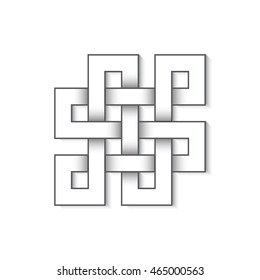 Celtic Irish patterns and braids - vector