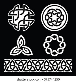 Celtic Irish patterns and knots - vector, St Patrick's Day 