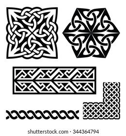 Celtic Irish and Scottish patterns - knots, braids, key patterns