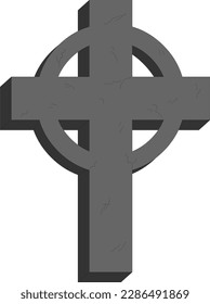 Imagen vectorial de piedra de estilo celta irlandés