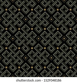 Celtic knot 3d seamless vector pattern for your design