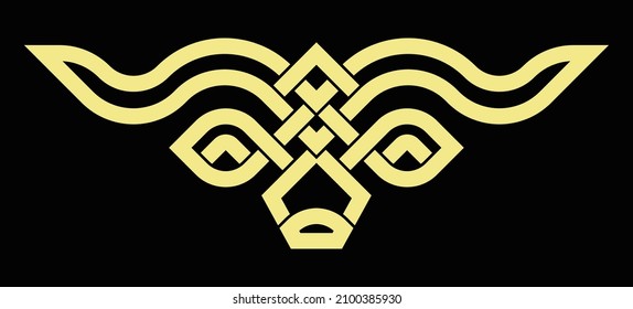 Celtic knot. Abstract ornament. art black line Vector illustration.