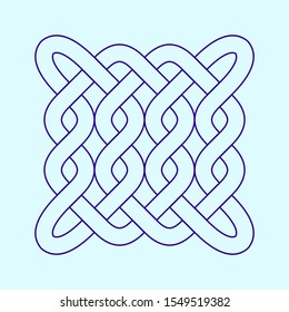 Celtic knot. Abstract ornament. Vector outline illustration.
