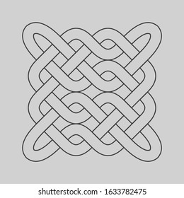 Celtic knot. Abstract ornament. Vector outline illustration.